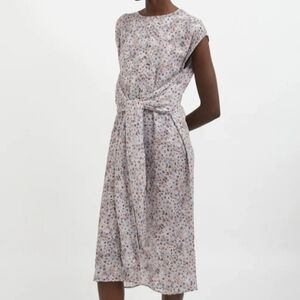 Acne Studuos Tie Front Capped Sleeve Dress Size 32